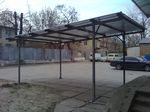 Автонавес из профнастила фото