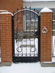 Фотография кованой калитки Кованая калитка фото