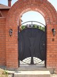 Фотография кованой калитки Кованая калитка фото