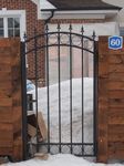 Фотография кованой калитки Кованая калитка фото
