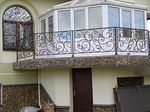 Кованое балконное ограждение фото