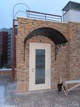 Фото кованого козырька Кованый козырек фото