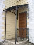 Фото кованого козырька Кованый козырек фото