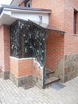 Козырек из поликарбоната фото