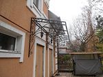 Козырек из поликарбоната фото