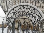 Козырек из поликарбоната фото