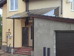 Козырек из поликарбоната фото
