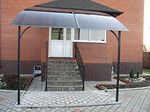 Козырек из поликарбоната фото