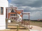 Козырек из поликарбоната фото