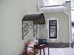 Козырек из поликарбоната фото