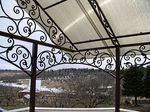 Козырек из поликарбоната фото