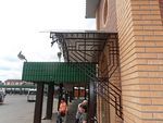Козырек из поликарбоната фото