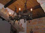 Кованая люстра фото
