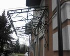 Навес над крыльцом из поликарбоната фото