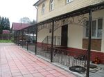 Навес над крыльцом из поликарбоната фото
