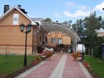 Навес над крыльцом из поликарбоната фото
