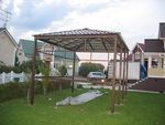 Навес металлический сварной фото