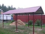 Навес металлический сварной фото