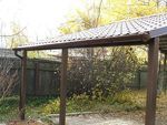 Навес металлический сварной фото