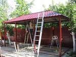 Навес металлический сварной фото