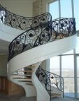 Фото винтовой кованой лестницы Винтовая кованая лестница фото