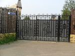 Кованые ворота фото