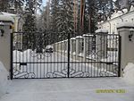 Кованые ворота фото